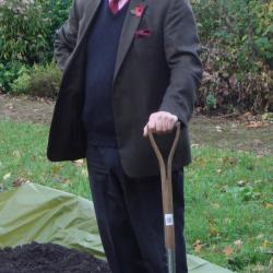 A tree planting ceremony was held at Magdalene College on November 2nd in honour of the retirement of Duncan Robinson